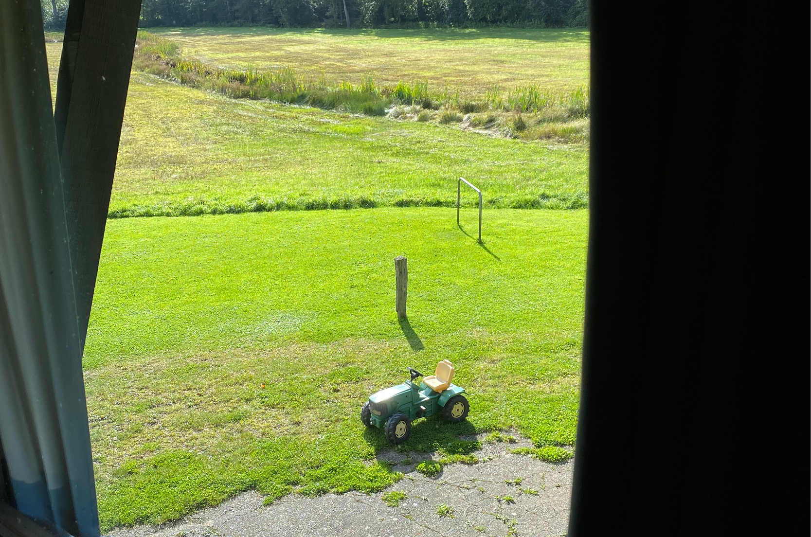 Uitzicht slaapkamer lodge 5 boven