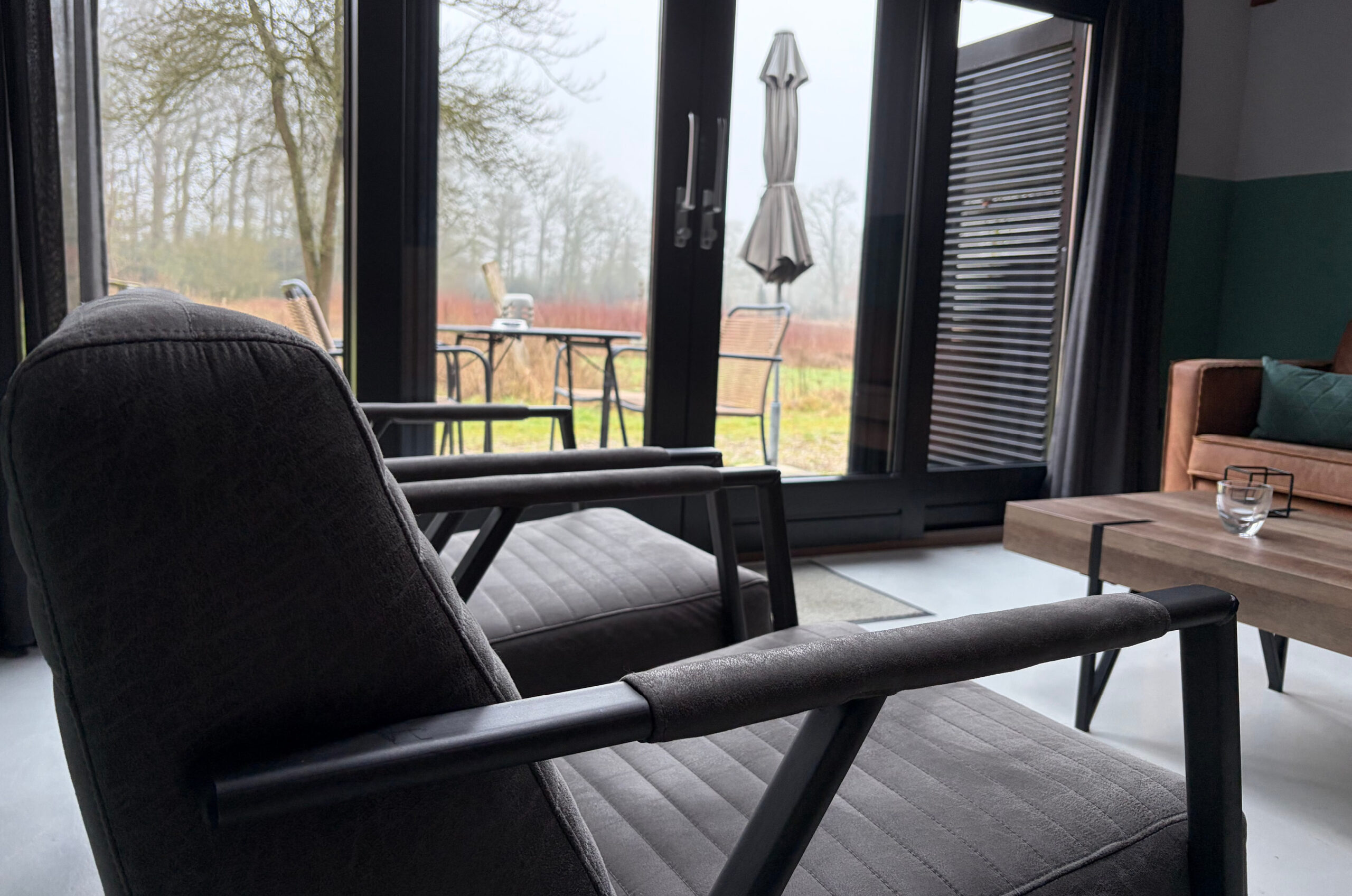 Het interieur van de groepsaccommodatie in Delden.